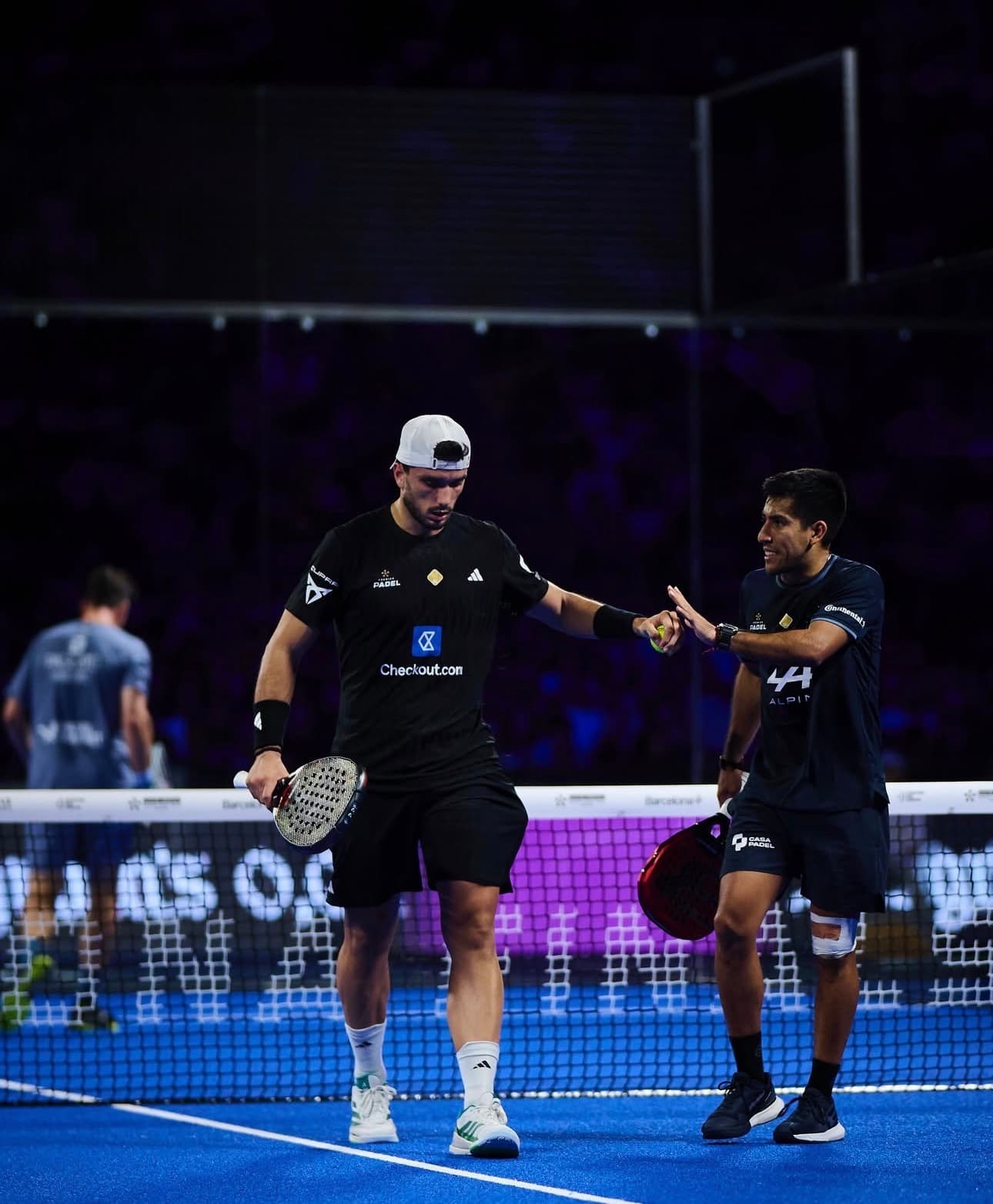 Padel court aerial view